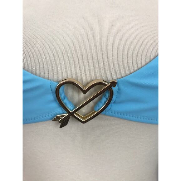 White Fox Swim Arrow To My Heart X Back Bikini Top Swimwear - Picture 3 of 7